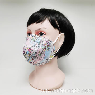 Dalam Stok Disposable 3D Fold Dust KN95 Mask